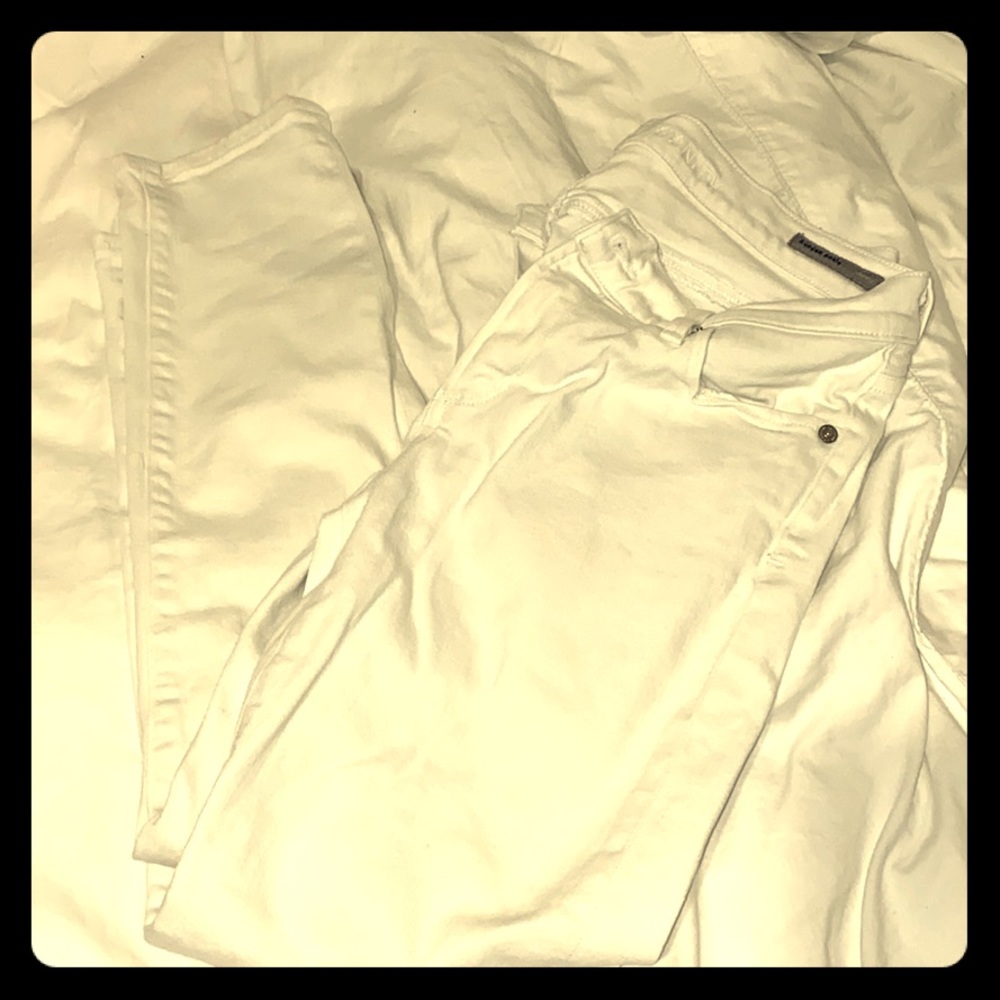 COH size 28 avedon ankle white skinny jeans